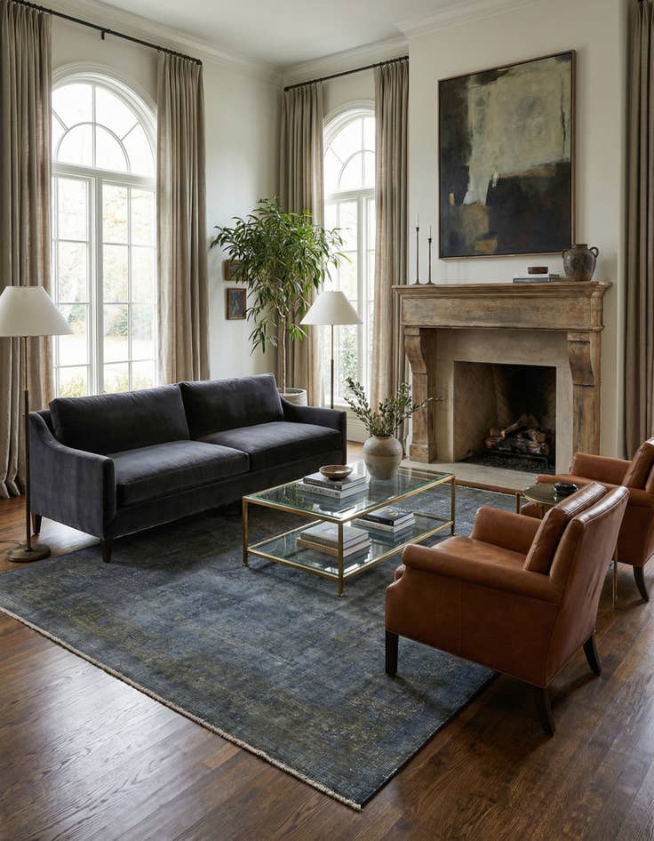 Detail image of 8' x 10' 9  Hand Knotted Ultra Vintage Persian Wool Rug