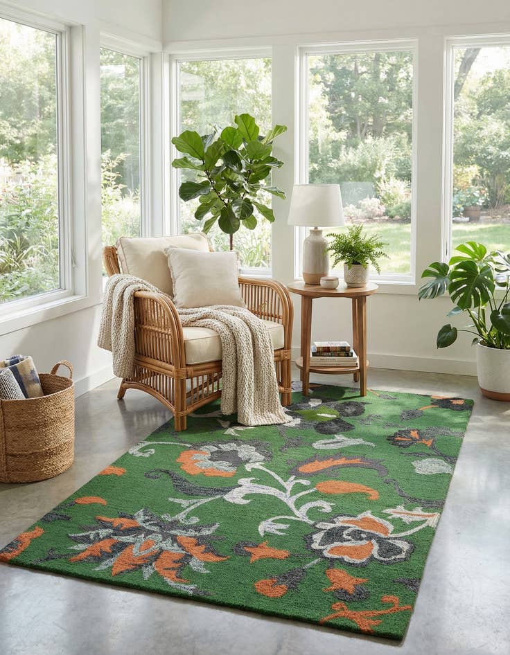 Detail image of 5' x 8' Agra Rug