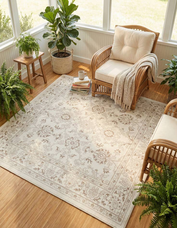 Detail image of  7' 10 x 7' 10 Charlotte Square Rug