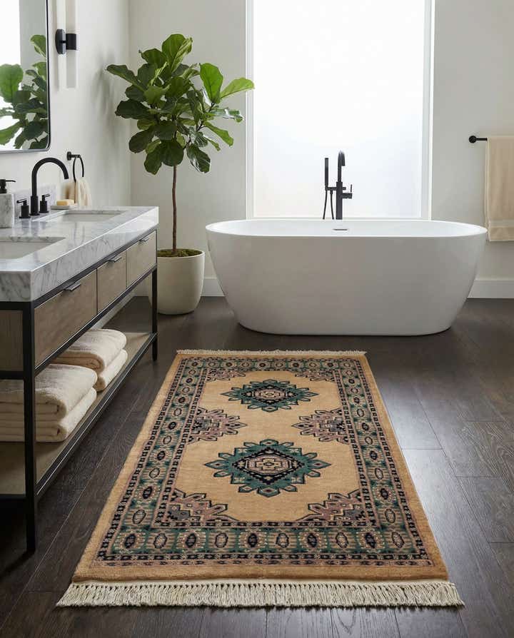 2' 7 x 4' 4 Hand Knotted Bokhara Rug