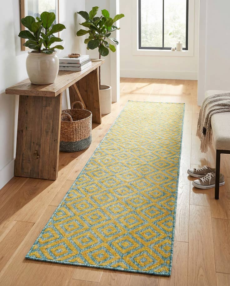 Detail image of 2' x 8' Easy-Clean Jill Zarin Costa Rica Indoor / Outdoor Runner Rug