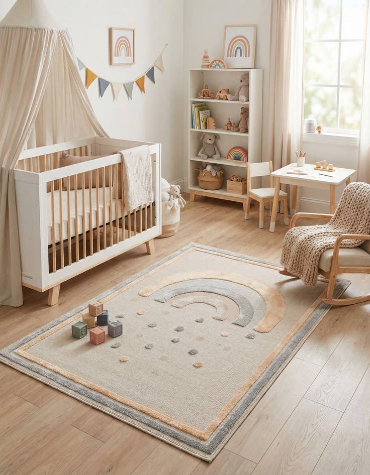 Detail image of 5' x 7' Whimsy Kids Rug
