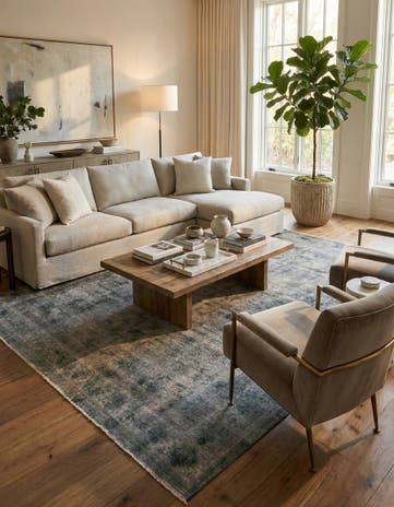 9' 4 x 12' 4 Hand Knotted Ultra Vintage Persian Wool Rug