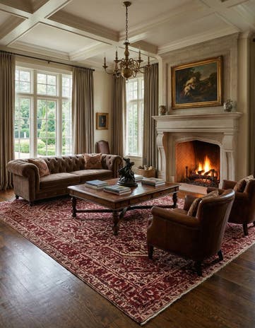 7' 10 x 11' 4 Vintage Royal Wool Rug