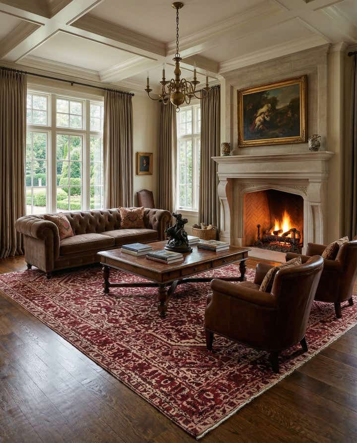 7' 10 x 11' 4 Vintage Royal Wool Rug