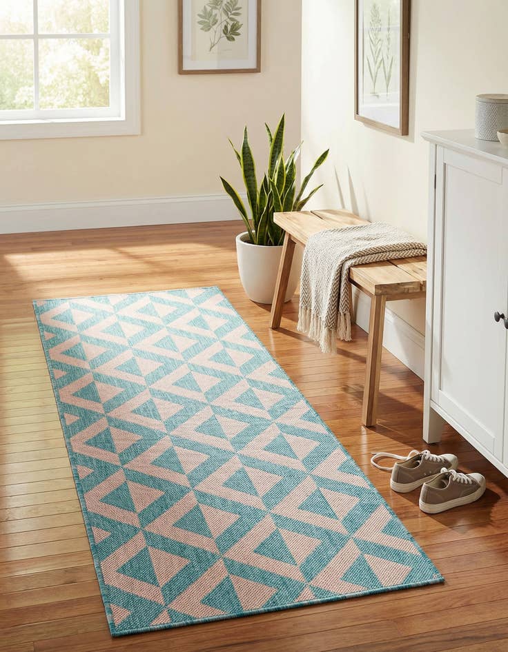 Detail image of 2' x 6'  Washable Jill Zarin Napa Indoor / Outdoor Runner Rug