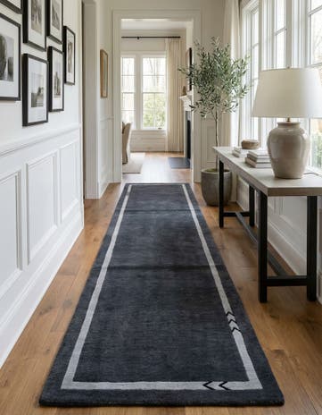 2' 9 x 11' 4 Hand Knotted Tibet Wool Runner Rug
