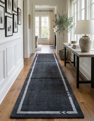 2' 9 x 11' 4 Hand Knotted Tibet Wool Runner Rug
