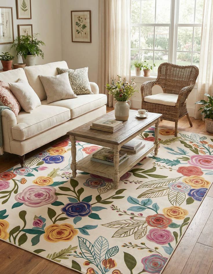 Detail image of 10' x 14' Blossom Rug