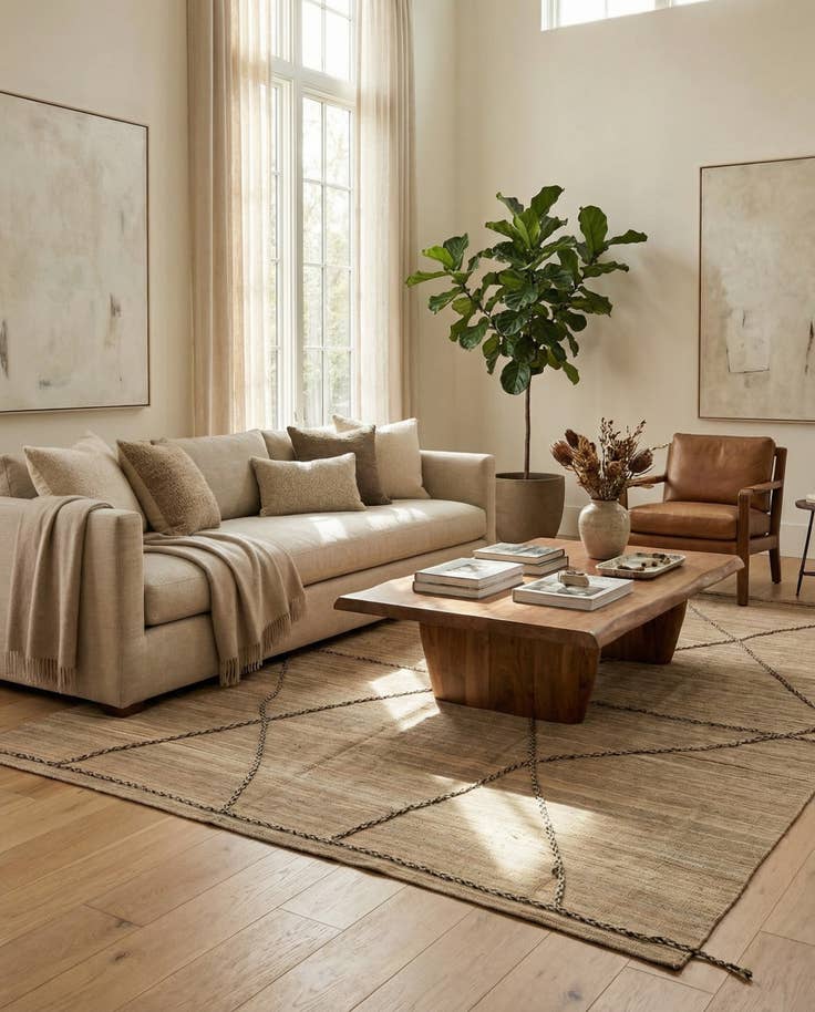 Detail image of 6' 9 x 9' 1 Hand Woven Kilim Modern Wool Rug