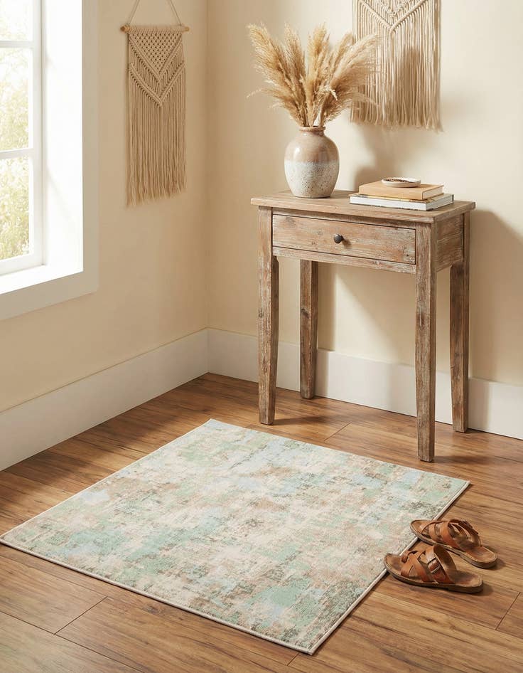 Detail image of 1' 4 x 1' 4 Lotus Sample Rug