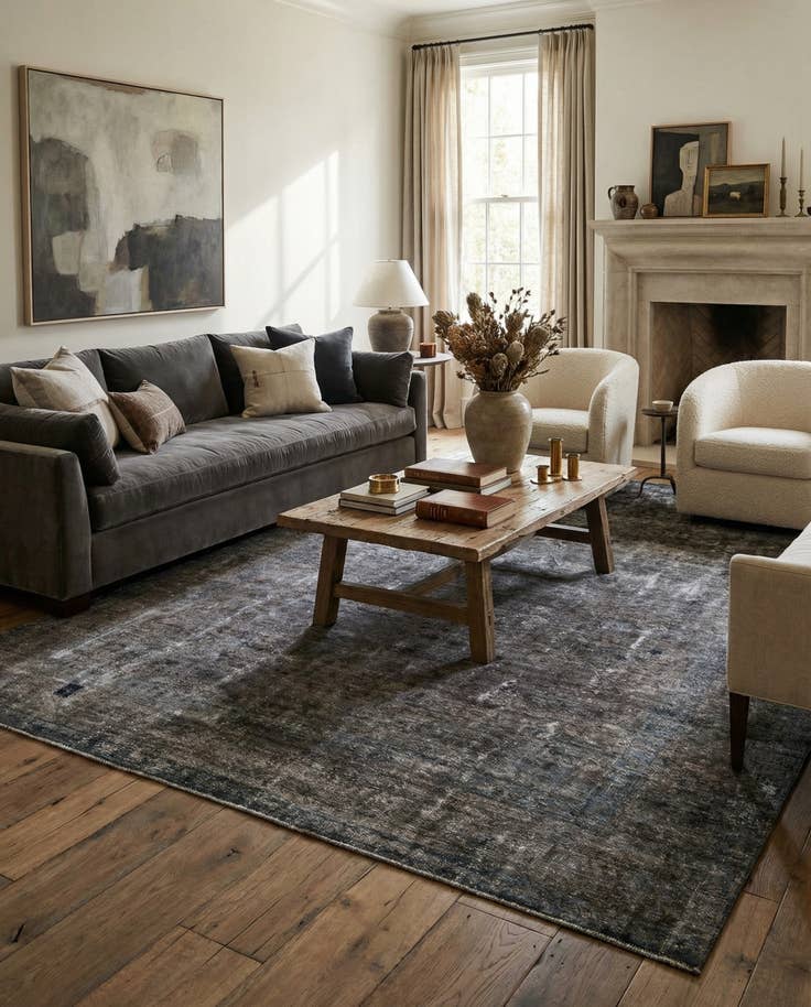 Detail image of 9' 6 x 11' 3 Hand Knotted Ultra Vintage Persian Wool Rug