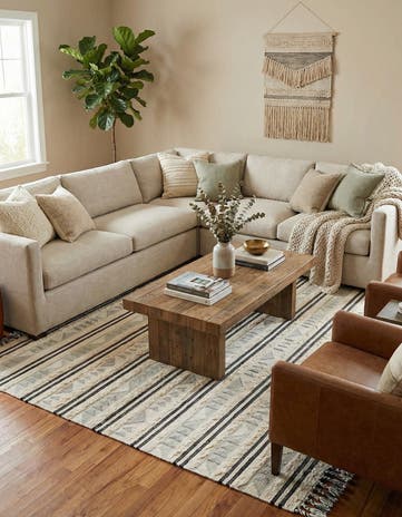9' x 12' Hand Woven Arizona Wool Rug
