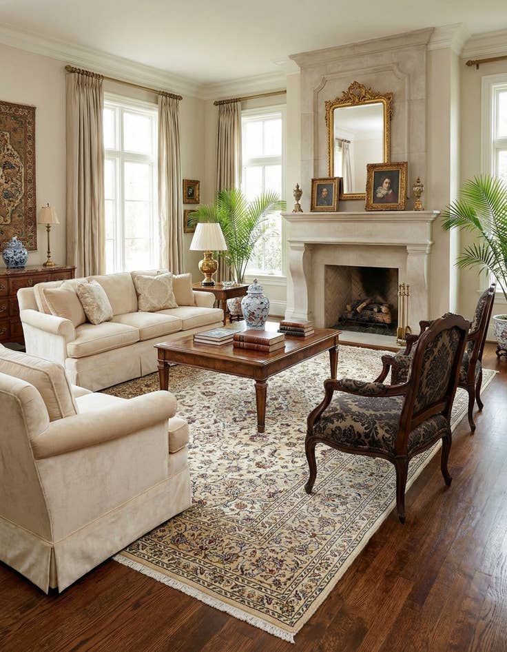 Detail image of 8' 2 x 11' 11 Kashan Rug