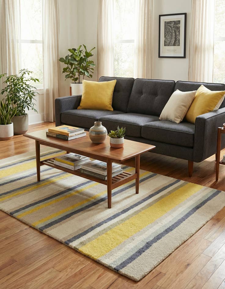 Detail image of 2' 8 x 5' Luna Wool Rug