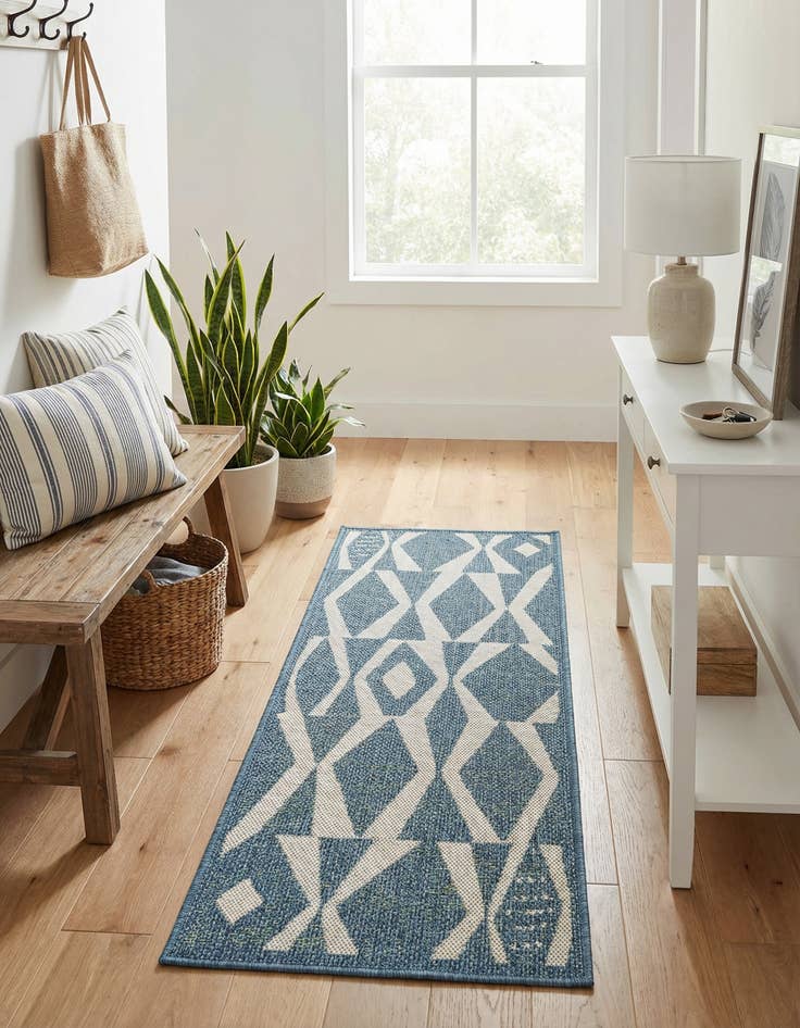 Detail image of  2' x 5' 1  Washable Baja Indoor / Outdoor Runner Rug