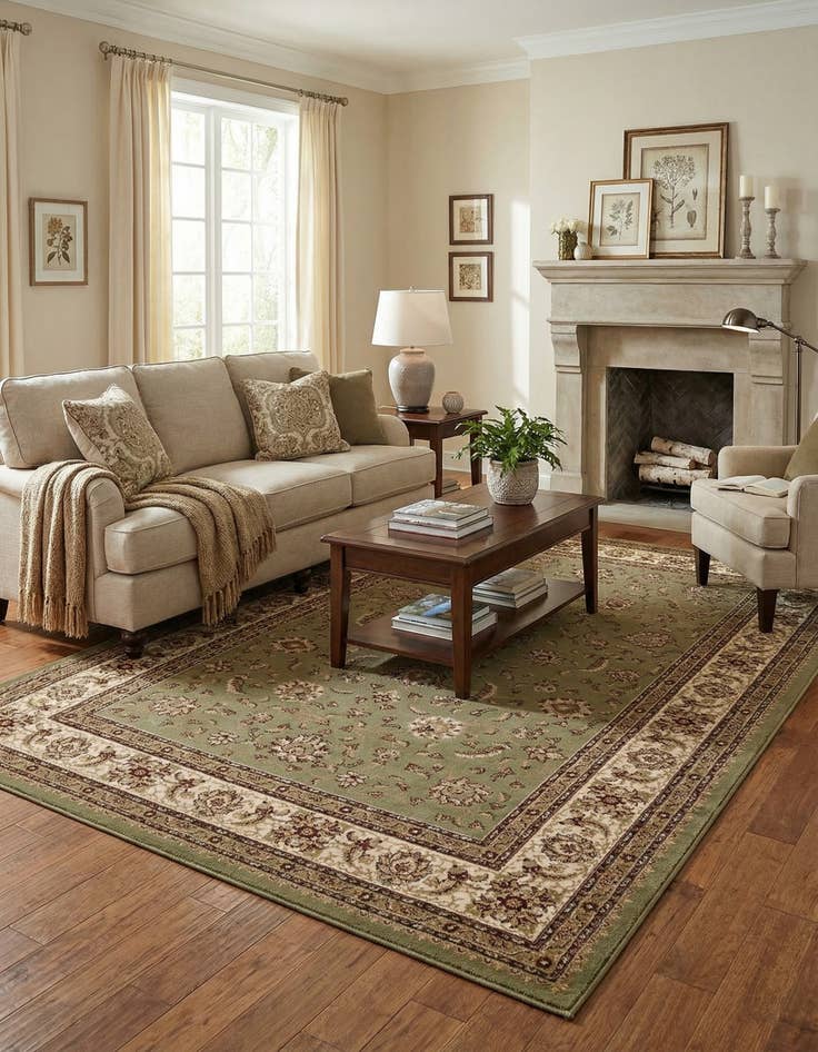 Detail image of 7' 10 x 11' Classic Agra Rug