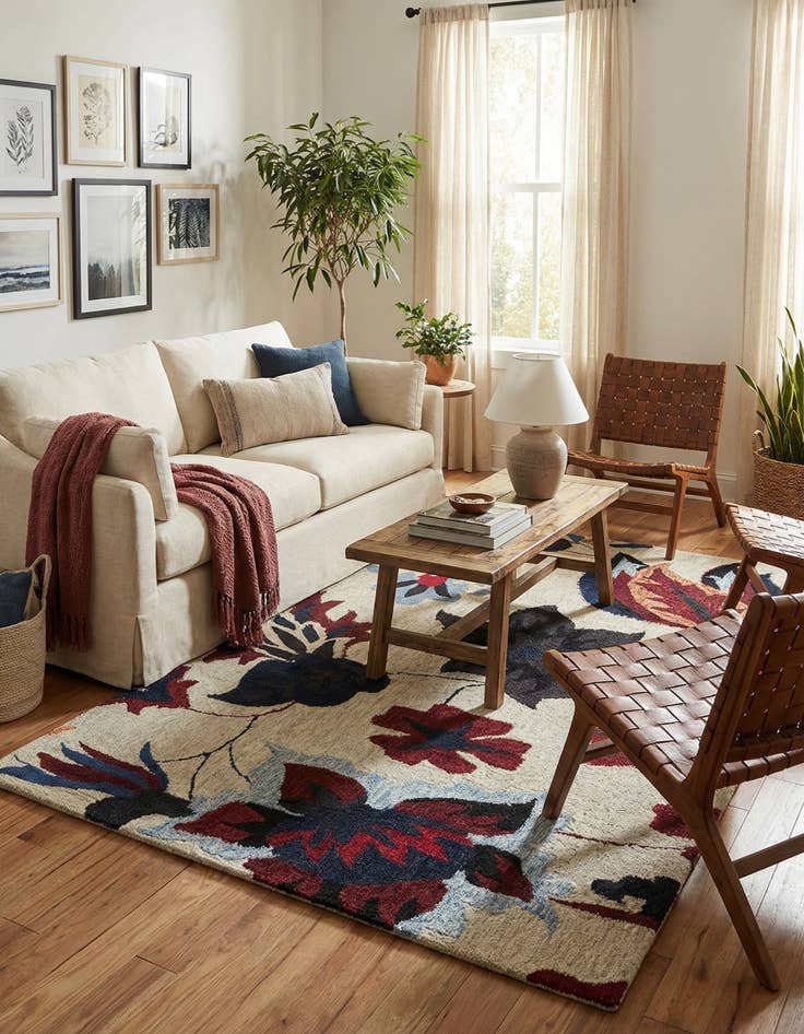 Detail image of 5' 1 x 8' Luna Rug