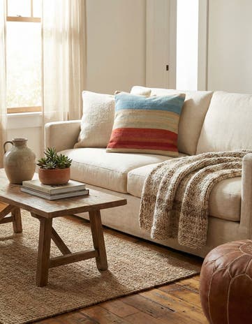 2' 5 x 2' 5 Hand Woven Pillow Wool Square Rug