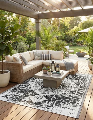 7' 10 x 10' Easy-Clean Vista Breeze Indoor / Outdoor Rug