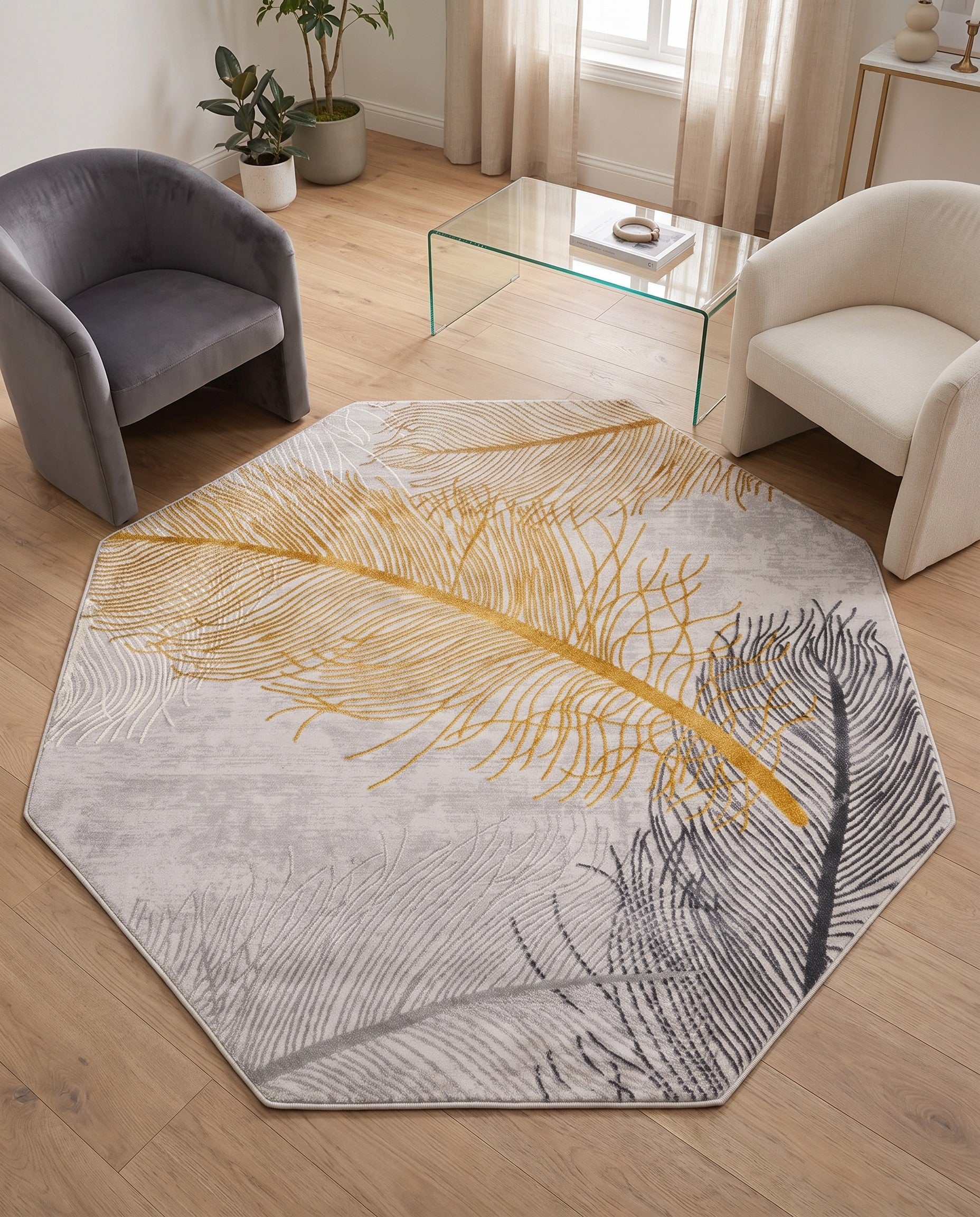 5' 3 x 5' 3 Finsbury Octagon Rug