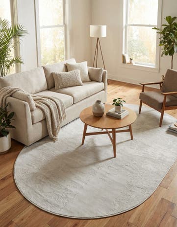 Ivory Finsbury Oval Rug