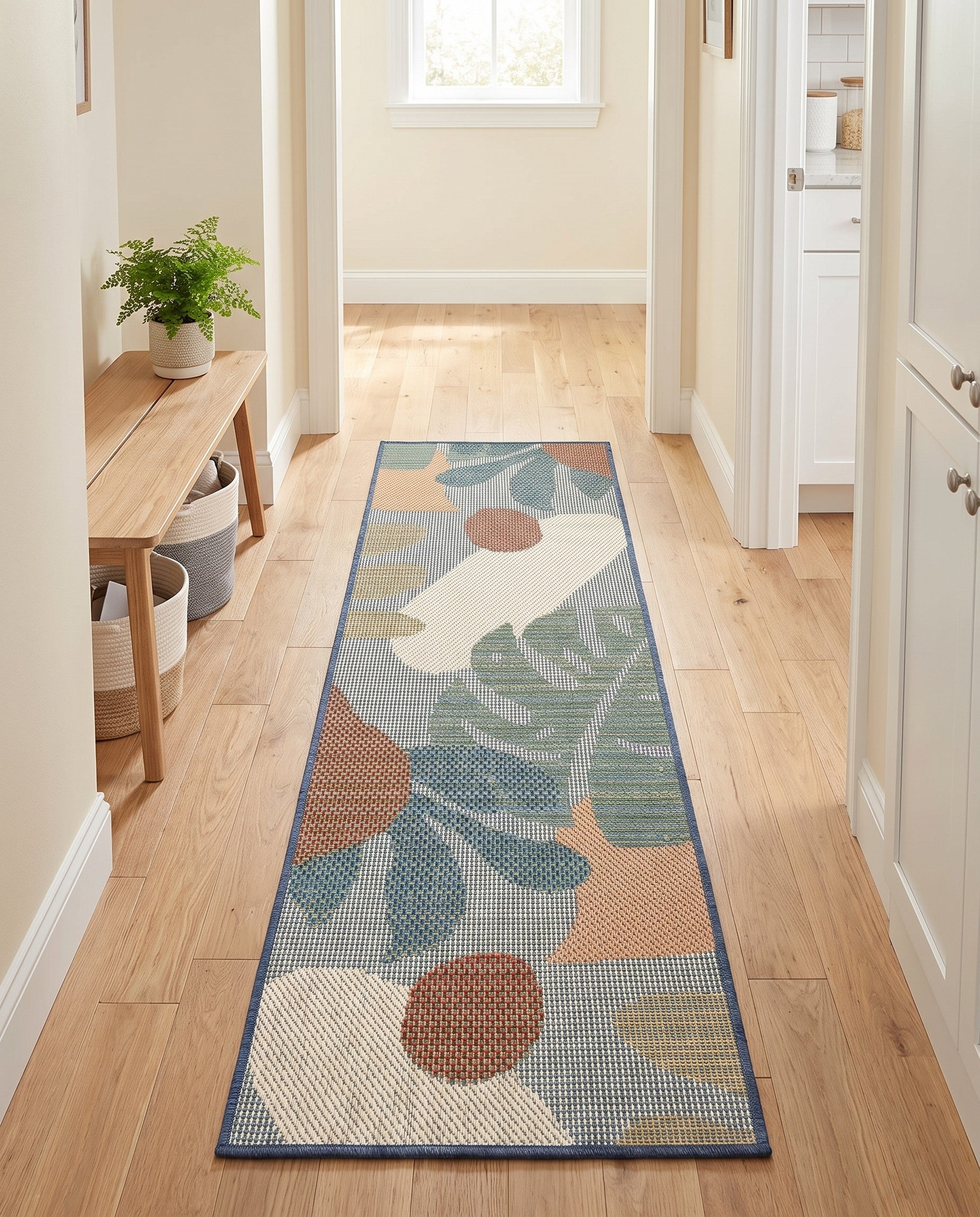 2' x 6' 1 Easy-Clean Baja Indoor / Outdoor Runner Rug