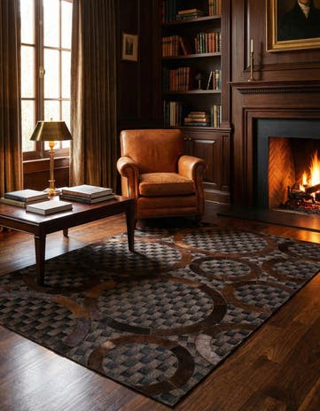 5' 1 x 7' 11 Cowhide - Patchwork Rug