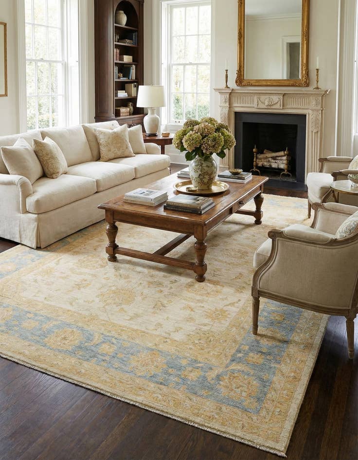 Detail image of 8' 5 x 11' 6 Kaizar Wool Rug