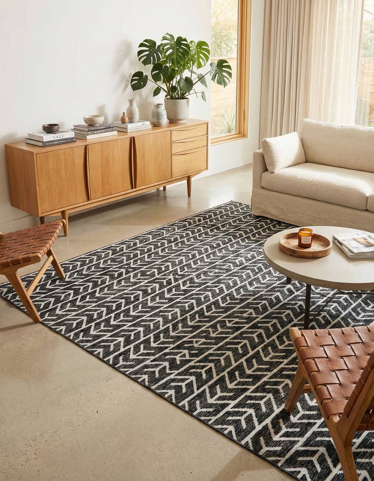 Detail image of 9' x 12' 2 Easy-Clean Sabrina Soto Aston Indoor / Outdoor Rug