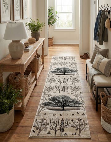 Beige Laguna Runner Rug