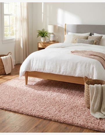 Dusty Rose Zermatt Shag Rug