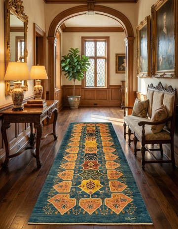 3' x 10' 1 Luribaft Wool Runner Rug