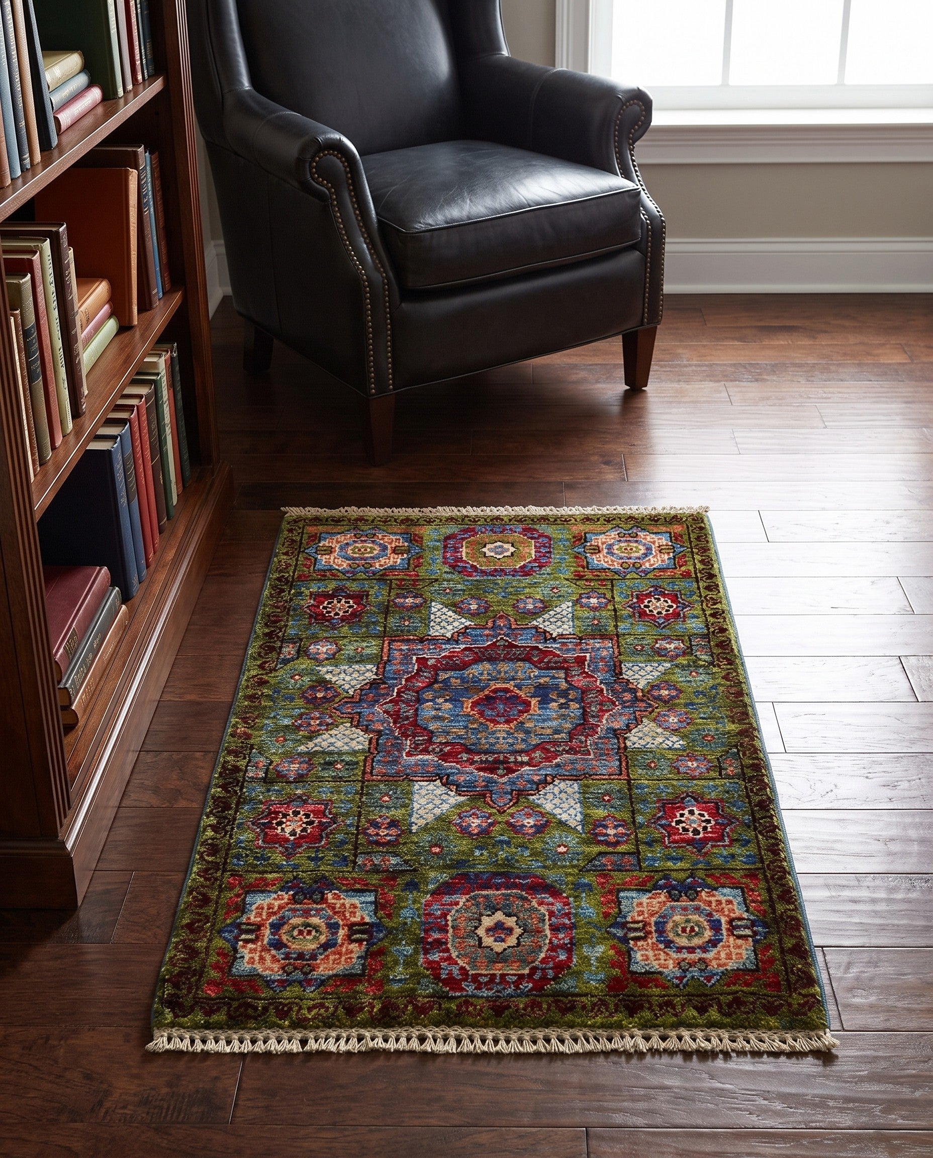 2' x 3' 1 Hand Knotted Mamluk Ziegler Rug