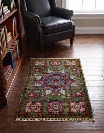 2' x 3' 1 Hand Knotted Mamluk Ziegler Rug