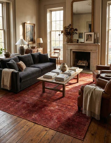 7' 1 x 10' 5 Hand Knotted Ultra Vintage Persian Wool Rug