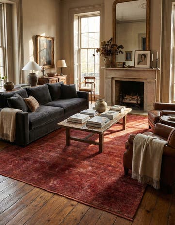 7' 1 x 10' 5 Hand Knotted Ultra Vintage Persian Wool Rug