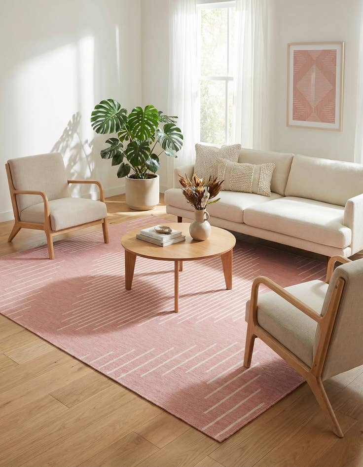 Detail image of  7' 10 x 10'  Washable Modern Indoor / Outdoor Rug