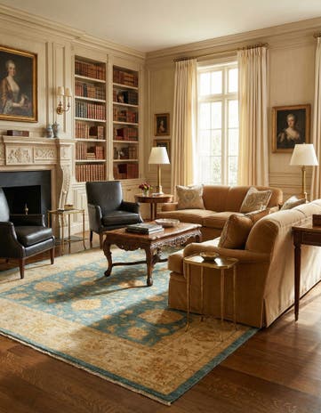 6' 8 x 9' 9 Ziegler Wool Rug