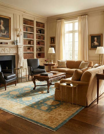 6' 8 x 9' 9 Ziegler Wool Rug