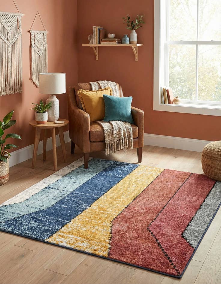 Detail image of  5' 3 x 5' 3 Tagine Square Rug