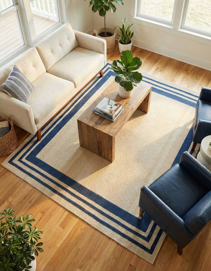 Detail image of 7' 10 x 7' 10  Washable Aruba Indoor / Outdoor Square Rug