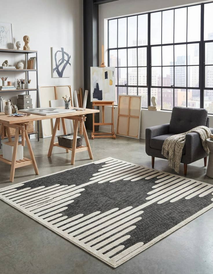 Detail image of 10' x 10' Prismatic Square Rug