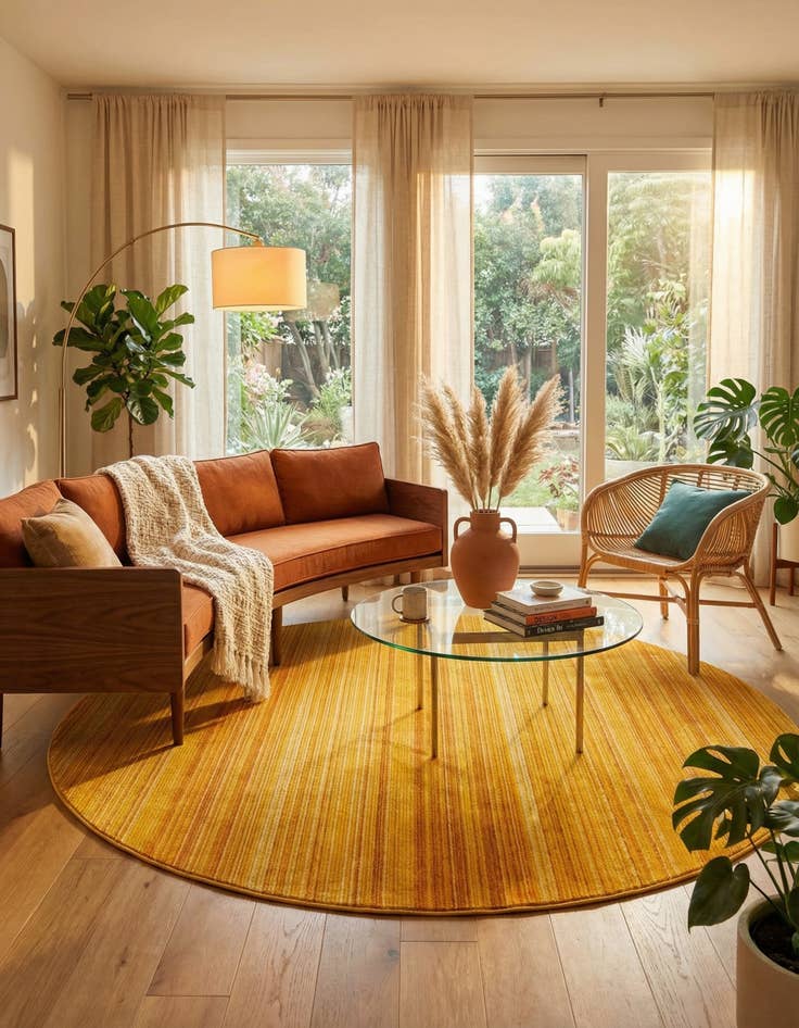 Detail image of 10' 2 x 10' 2 Gemstone Round Rug