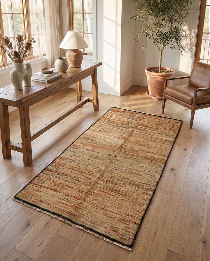 3' 4 x 6' 3 Hand Knotted Modern Ziegler Rug