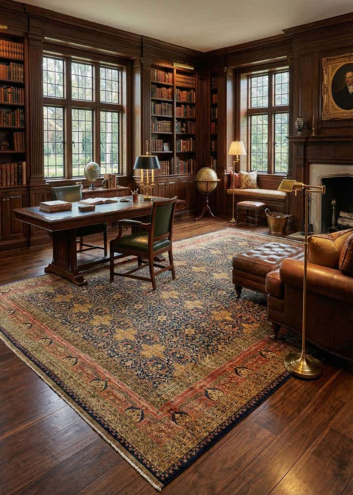 12' 4 x 21' 11 Hand Knotted Tabriz Hadji Jalili Oriental Rug