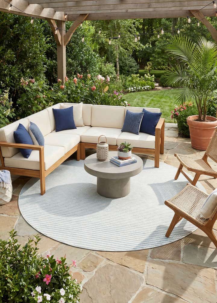 10' x 10' Easy-Clean Sabrina Soto Indoor / Outdoor Round Rug