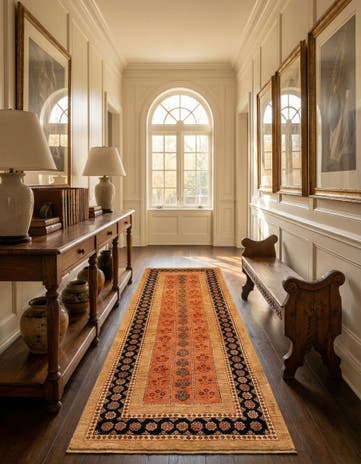 2' 8 x 7' 1 Luribaft Wool Runner Rug