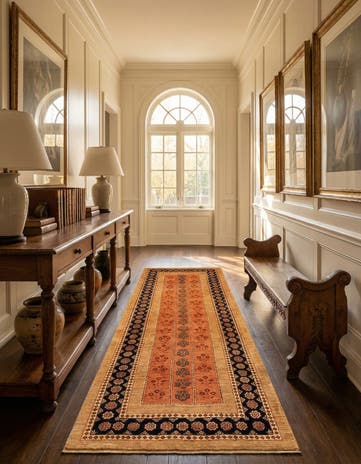 2' 8 x 7' 1 Luribaft Wool Runner Rug