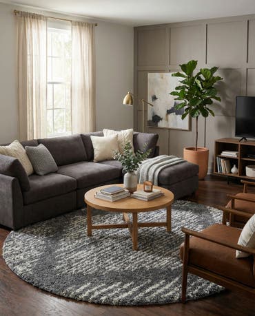  10' x 10' Serenity Shag Round Rug